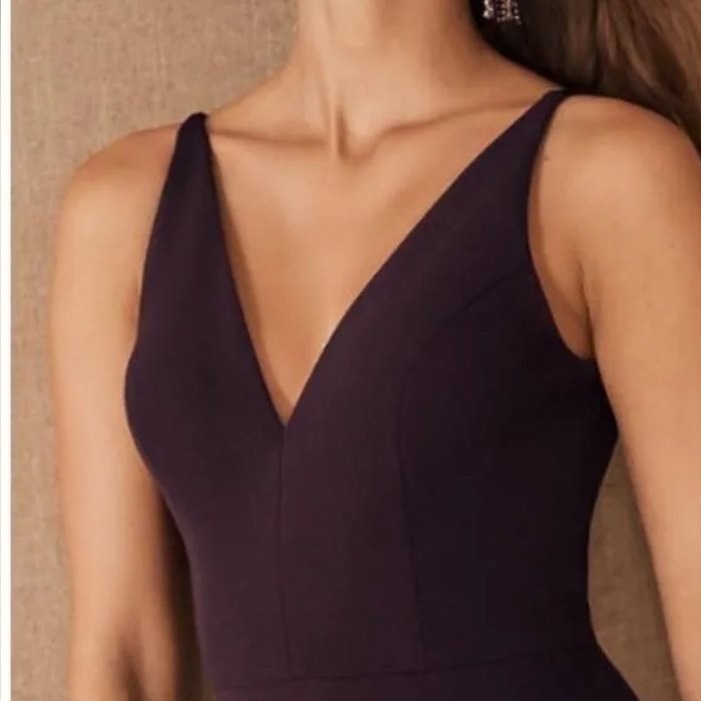 NWT Anthropologie BHLDN Jones Gown Maxi Dress SZ 8 Dark Purple - Picture 3 of 11